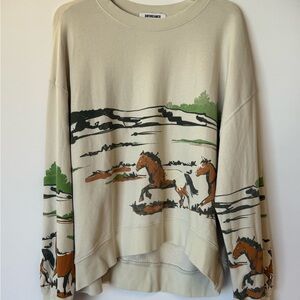Daydreamer + Free people running horses sweatshirt